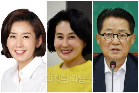 (왼쪽부터) 나경원·전여옥 전 국회의원, 박지원 전 국가정보원장. <디지털타임스 DB, 전여옥 SNS, 연합뉴스>